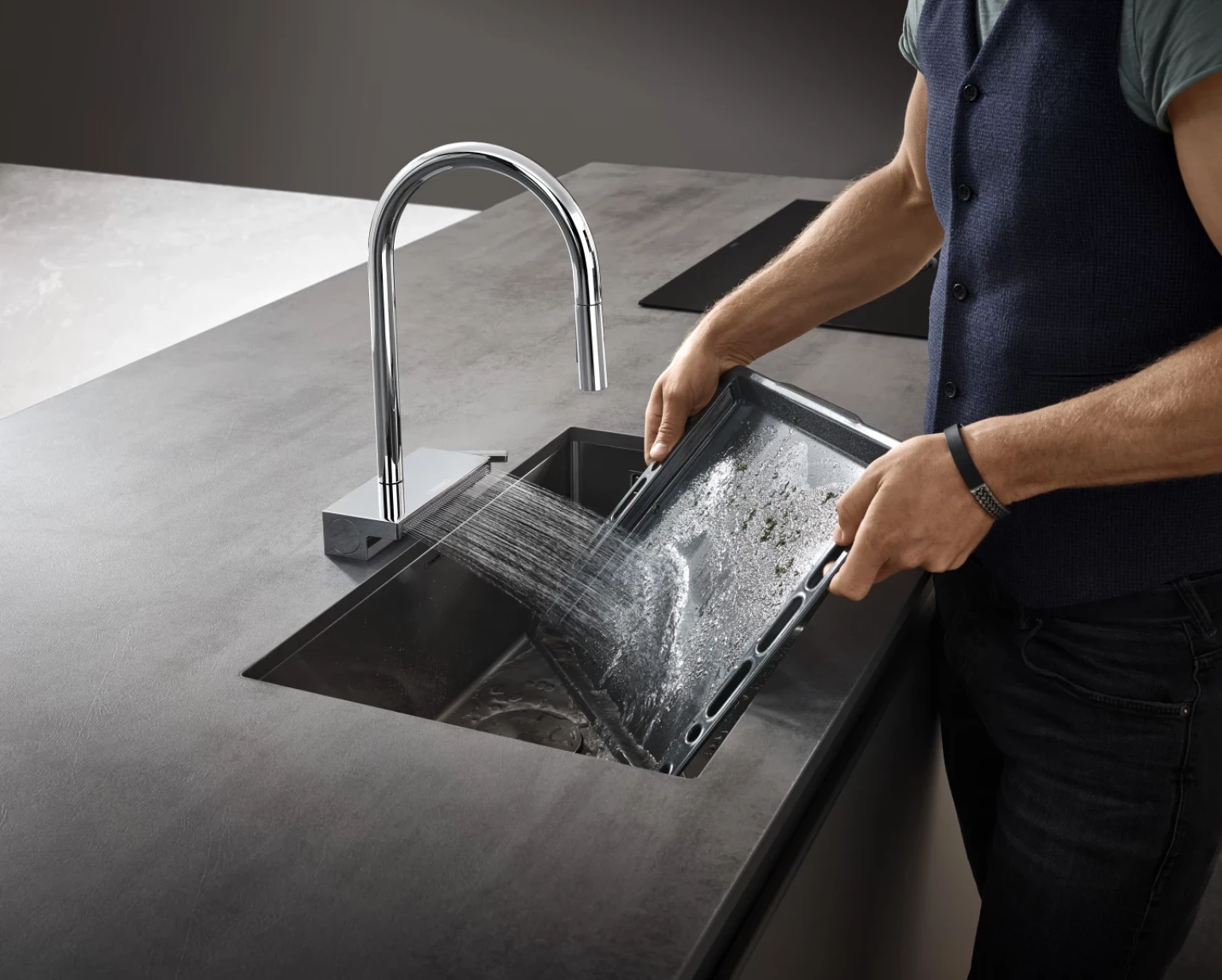 hansgrohe M81 Detail Wasserstrahl