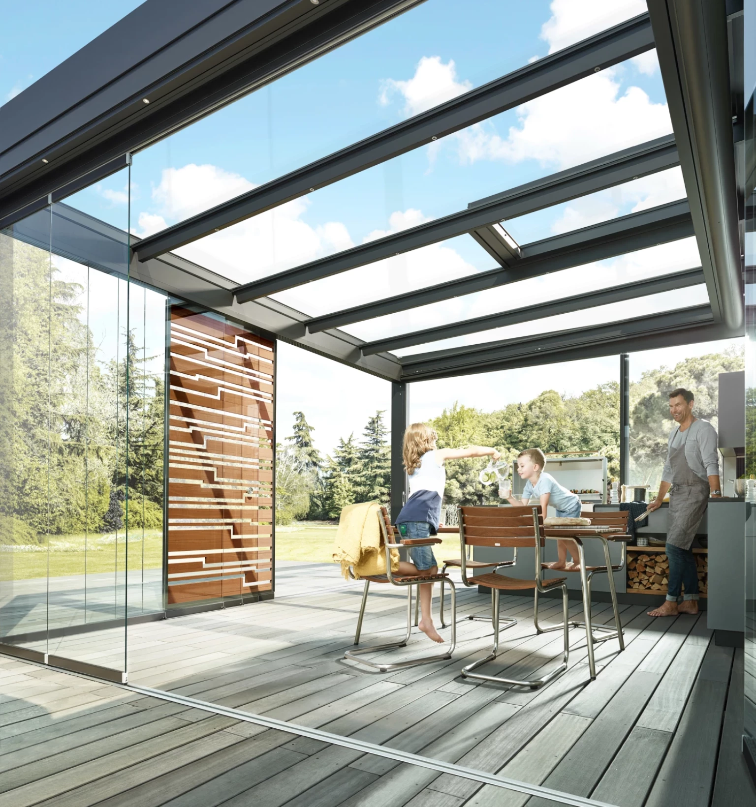 Fotoproduktion für Sicht- und Sonnenschutz Hersteller Solarlux