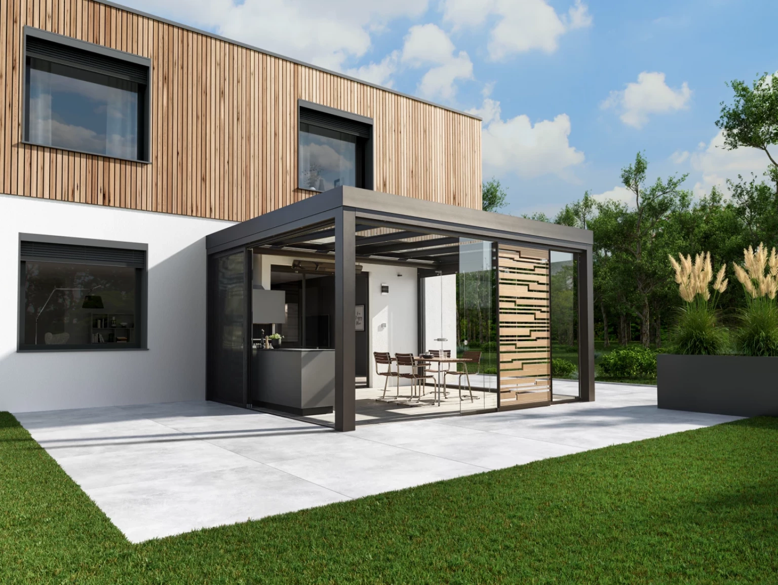 CGI Produktion für Sicht- und Sonnenschutz Hersteller Solarlux